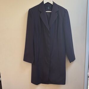 Venezia Dark Purple Women’s Long Blazer overcoat mint Vintage Condition